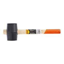 340g gumikalapács fekete fa nyél