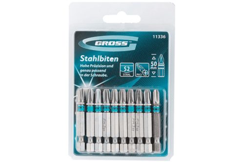 GROSS PH3x50mm 10db professional bitkészlet