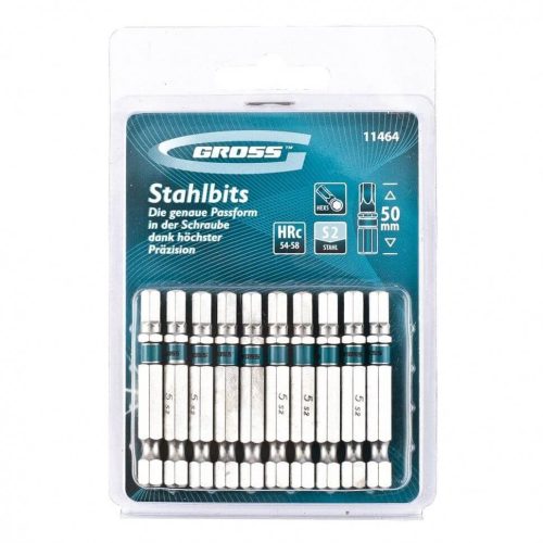 GROSS TORX 15x50mm 10db professional bit S2 acél
