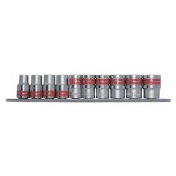 4-13mm 1/4 hatlapfejű dugókulcs készlet 10db