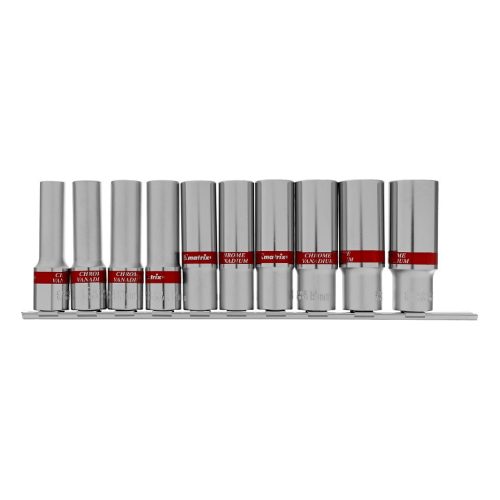 10-22mm 1/2 hosszított hatlapfejű dugókulcs készlet 10db