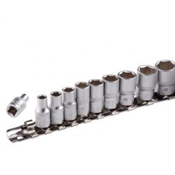  STELS 1/4 4-13mm 10 részes professional dugókulcs fej készlet