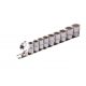 STELS 3/8 8-19mm Bi- Hex 10részes dugókulcs fej készlet Professional