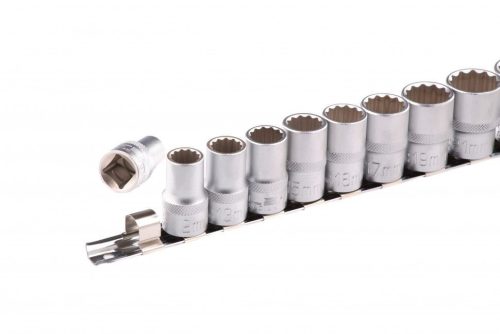 1/2 10-22mm Bi-Hex 10részes professional dugókulcs fej készlet