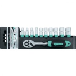   11db-os 1/4 professional 4-13mm racsnis dugókulcs készlet CrV