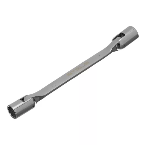 STELS 16x17mm csuklós csőkulcs, Bi-HEX elfordítható csavarkulcs, CrV PROFESSIONAL