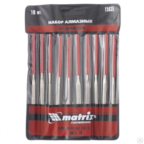 140x70x3mm gyémánt tűreszelő szett tasakban 10db