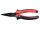 MTX 180mm BlackNickel kúpos hosszú csőrű fogó két komponensű nyél