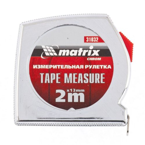 3mx13mm CHROME mérőszalag kétoldalas