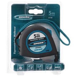   5mx25mm professional mágneses mérőszalag gumis akasztóvég