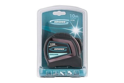 10mx25mm professional mérőszalag kétoldalas