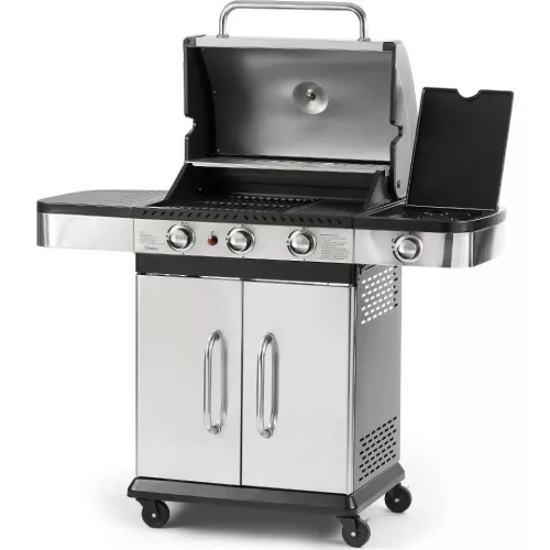 FIELDMANN 9kW/2,5kW, 3+1 égőfejes INOX gáz grill FZG 3011