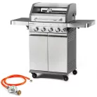 FIELDMANN 9kW/2,5kW, 4+1 égőfejes INOX gáz grill FZG 3018