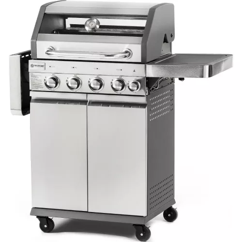 FIELDMANN 9kW/2,5kW, 4+1 égőfejes INOX gáz grill FZG 3018