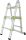 Fieldmann 3,2m teleszkópos aluminium ketteslétra FZZ 4003