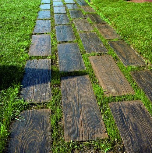 Kőfa fahatású kültéri járólap 