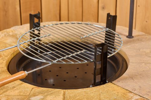 Kör bográcsozó, kerti grill, grillező, szalonnasütő