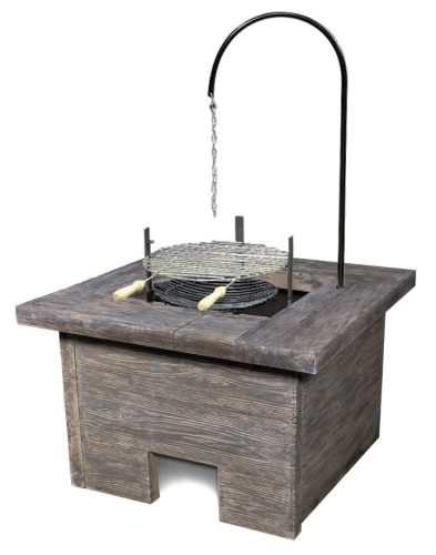 Nomád bográcsozó, kerti grill, grillező, szalonnasütő