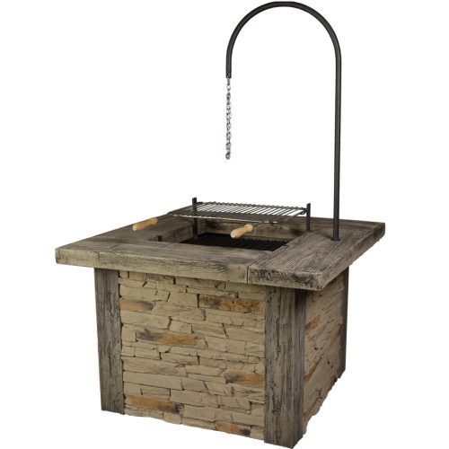Country bográcsozó, kerti grill, grillező, szalonnasütő