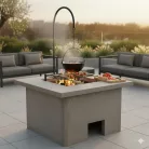 Modern bográcsozó, kerti grill, grillező, szalonnasütő