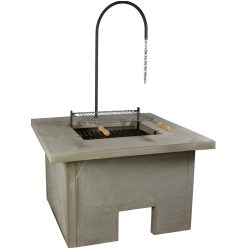 Modern bográcsozó, kerti grill, grillező, szalonnasütő