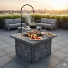 Boston bográcsozó, kerti grill, grillező, szalonnasütő