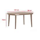 Elte 4+1 kerti bútor garnitúra szett cappuccino színben