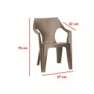 Elte 6+1 kerti bútor garnitúra szett cappuccino színben