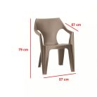 Balante 6+1 kerti bútor garnitúra szett cappuccino színben