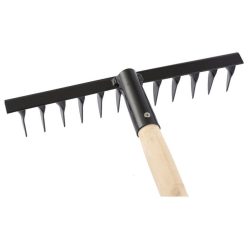 SIBRTEH 12fogas csavartfogú gereblye nyéllel 320mm