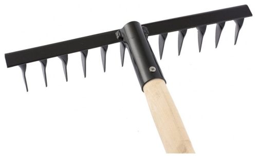 SIBRTEH 12fogas csavartfogú gereblye nyéllel 320mm