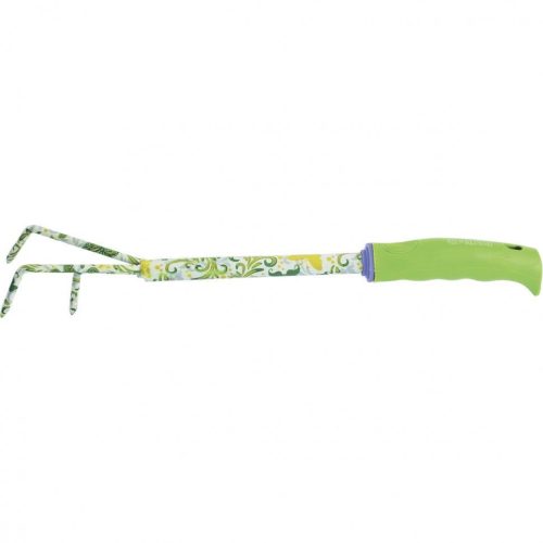 PALISAD 55x385mm3 fogú gereblye virágmintás Flower Green