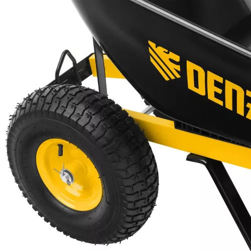 DENZEL 230 kg/ 140 L EXPERT kétkerekű építőipari talicska, megerősített, vontatható