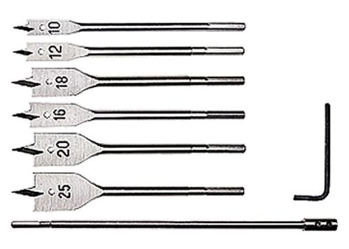 MTX 8db erdészfúró szett hatszögletű szár 300mm-ig hosszabbítóval 10-25mm