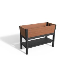   Darwin garden bed rpo műanyag kerti virágláda whiskey barna