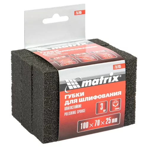 MTX befejező csiszoló szivacs 100x70x25mm puha 3db