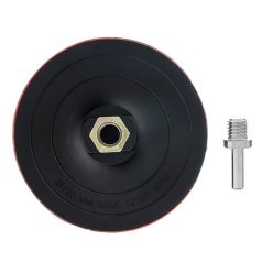   MTX 125mm tépőzáras csizolópárna tengellyel fúrógéphez/ sarokcsiszolóhoz