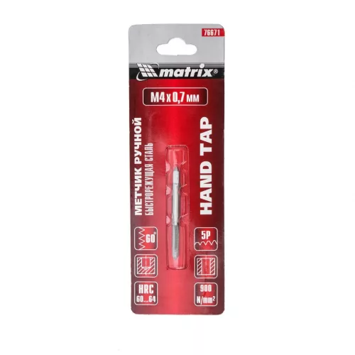 MTX M4x0,7mm P6M5 kézi menetfúró csap