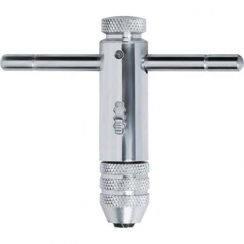 racsnis kézi menetfúró adapter M3-M8 króm