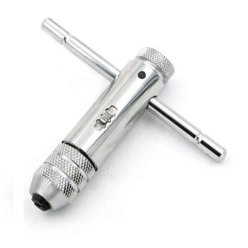 racsnis kézi menetfúró adapter M5-M12 króm