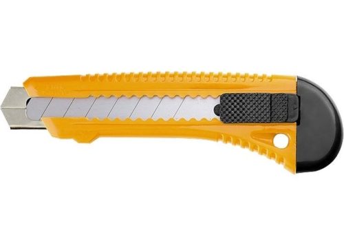 SPARTA 18x100mm fémházas sniccerkés tapétavágó sárga/piros