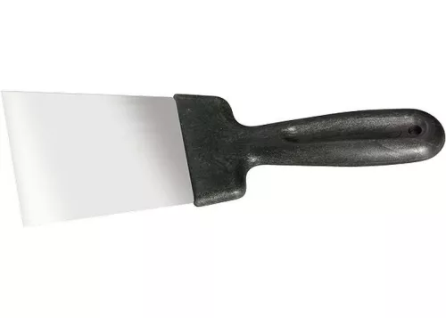 SIBRTEH 80mm spatulya rozsdamentes, műanyag nyéllel
