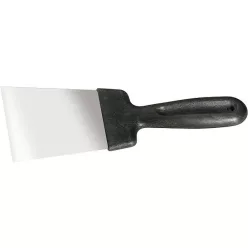 SIBRTEH 100mm spatulya rozsdamentes, műanyag nyéllel