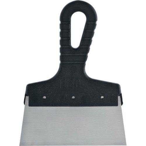 SIBRTEH 150mm spatulya rozsdamentes, műanyag nyéllel