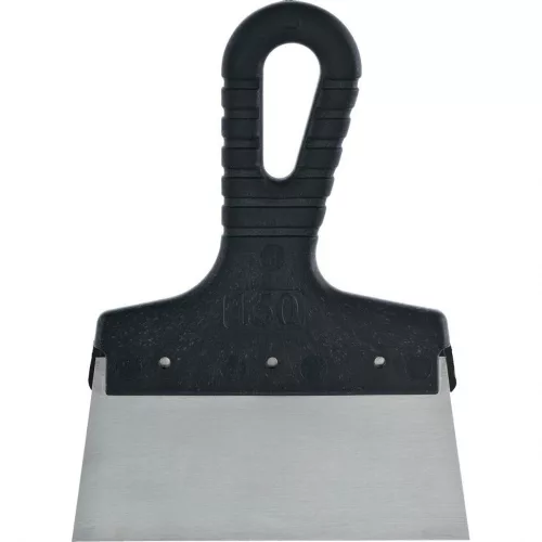 SIBRTEH 150mm spatulya rozsdamentes, műanyag nyéllel