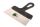 250mm 6x6mm fogazott spatulya rozsdamentes, műanyag nyéllel