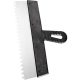 300mm 6x6mm fogazott spatulya rozsdamentes, műanyag nyéllel