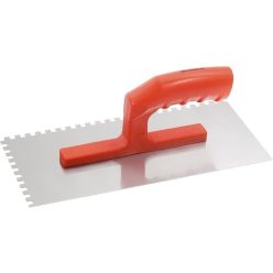 280x130mm 6x6mm fogazott acél simító glettas