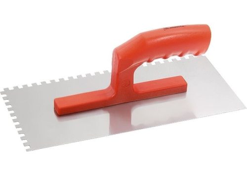280x130mm 6x6mm fogazott acél simító glettas