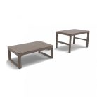 Lyon rattan kerti asztal cappuccino